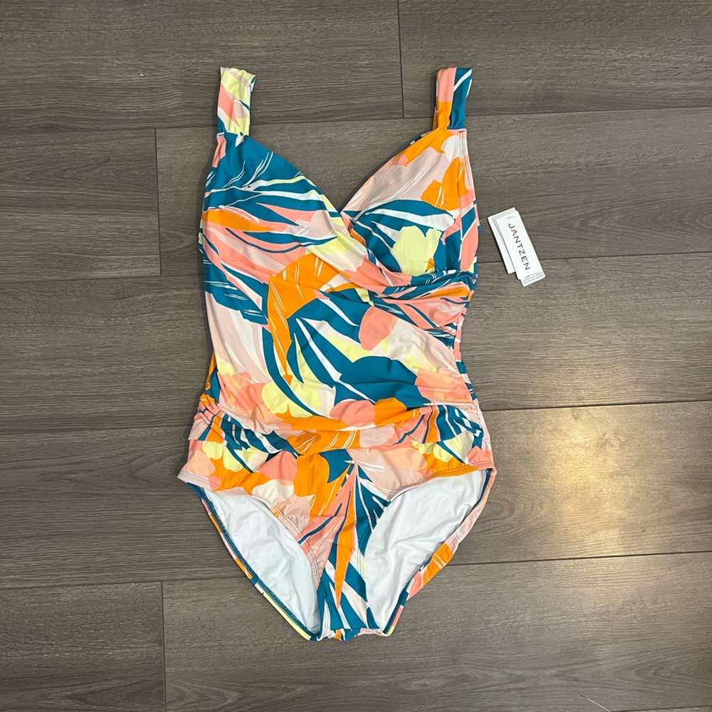 Colorful Jantzen One-Piece Swimsuit